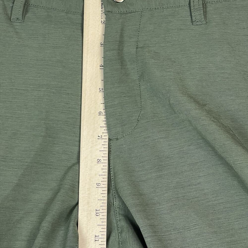 BYLT Basics Short Mens S Green Kinetic Tapered Stretch Wrinkle Resistant 8"‎ - Picture 6 of 13
